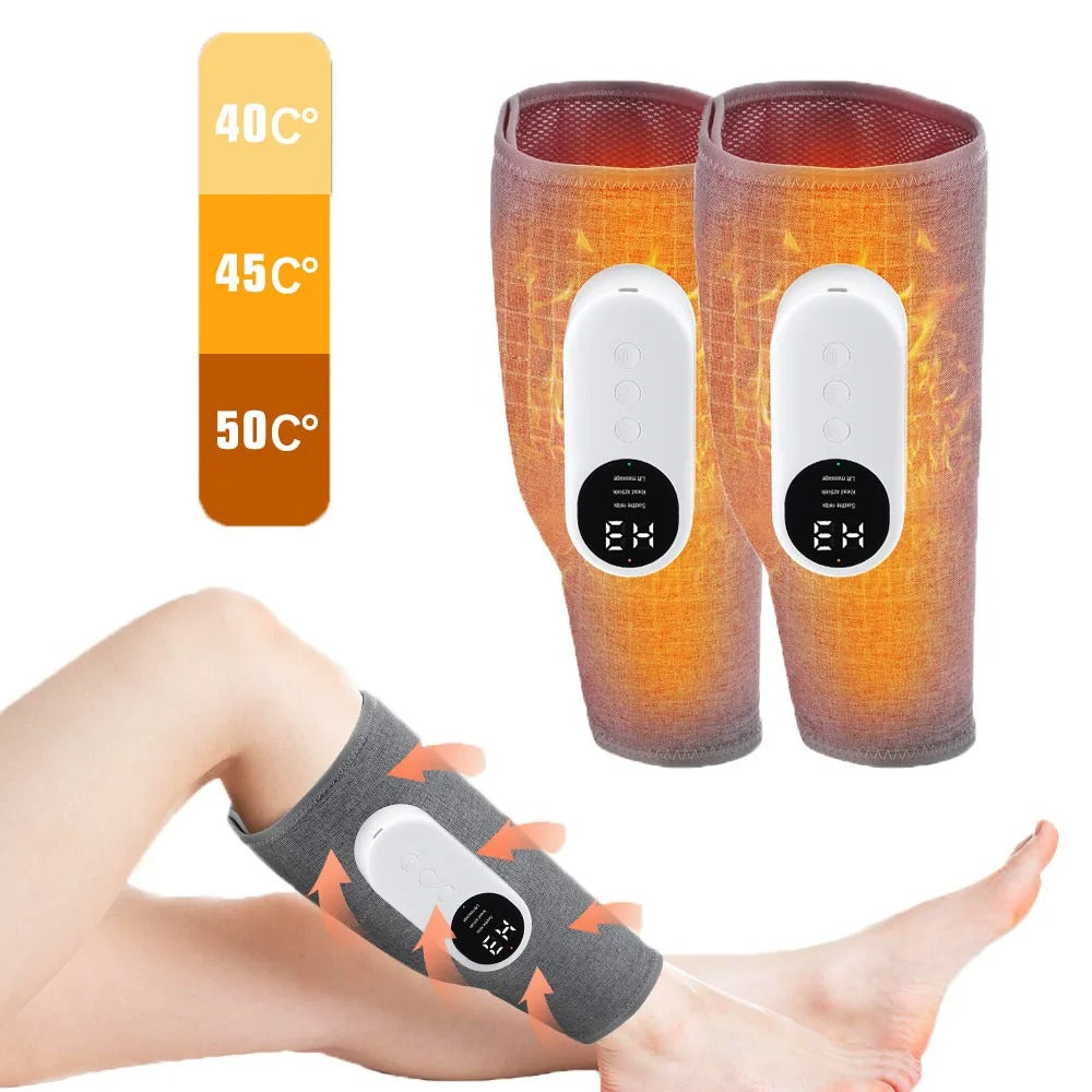 Heated Air Pressure Leg Massager for Lymphedema Relief