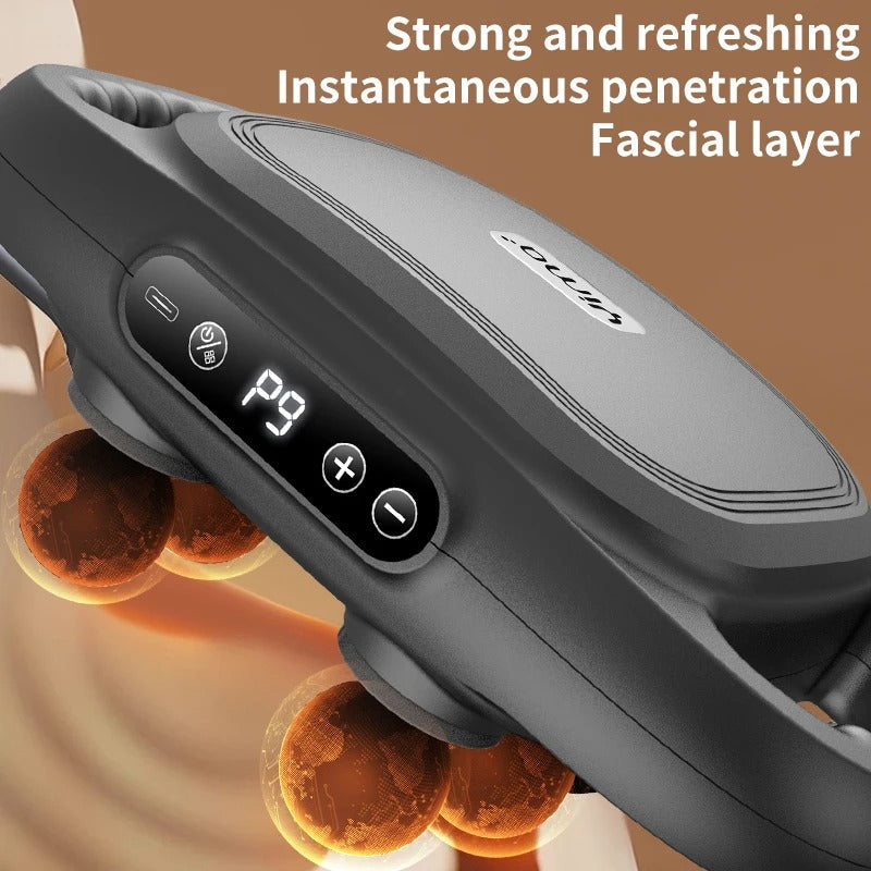 Professional Muscle Massage Gun – 6 Heads, Wireless