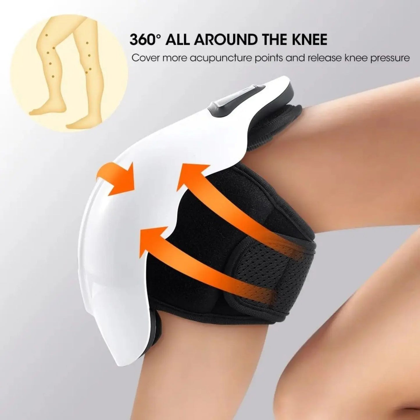 Wireless Heated Knee Massager with Vibration & Hot Compress