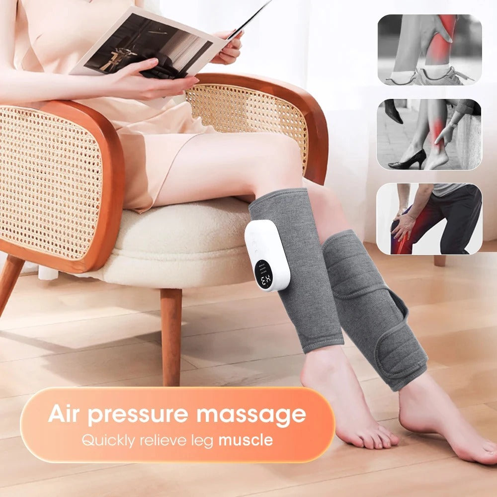 Heated Air Pressure Leg Massager for Lymphedema Relief