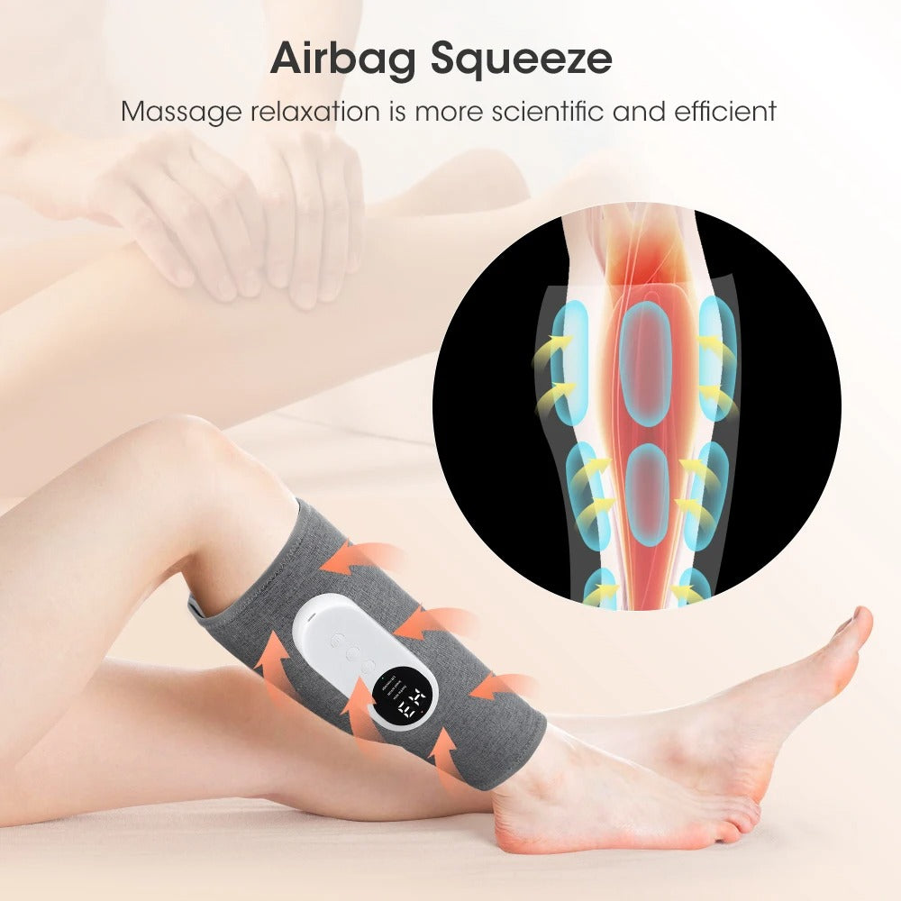 Heated Air Pressure Leg Massager for Lymphedema Relief