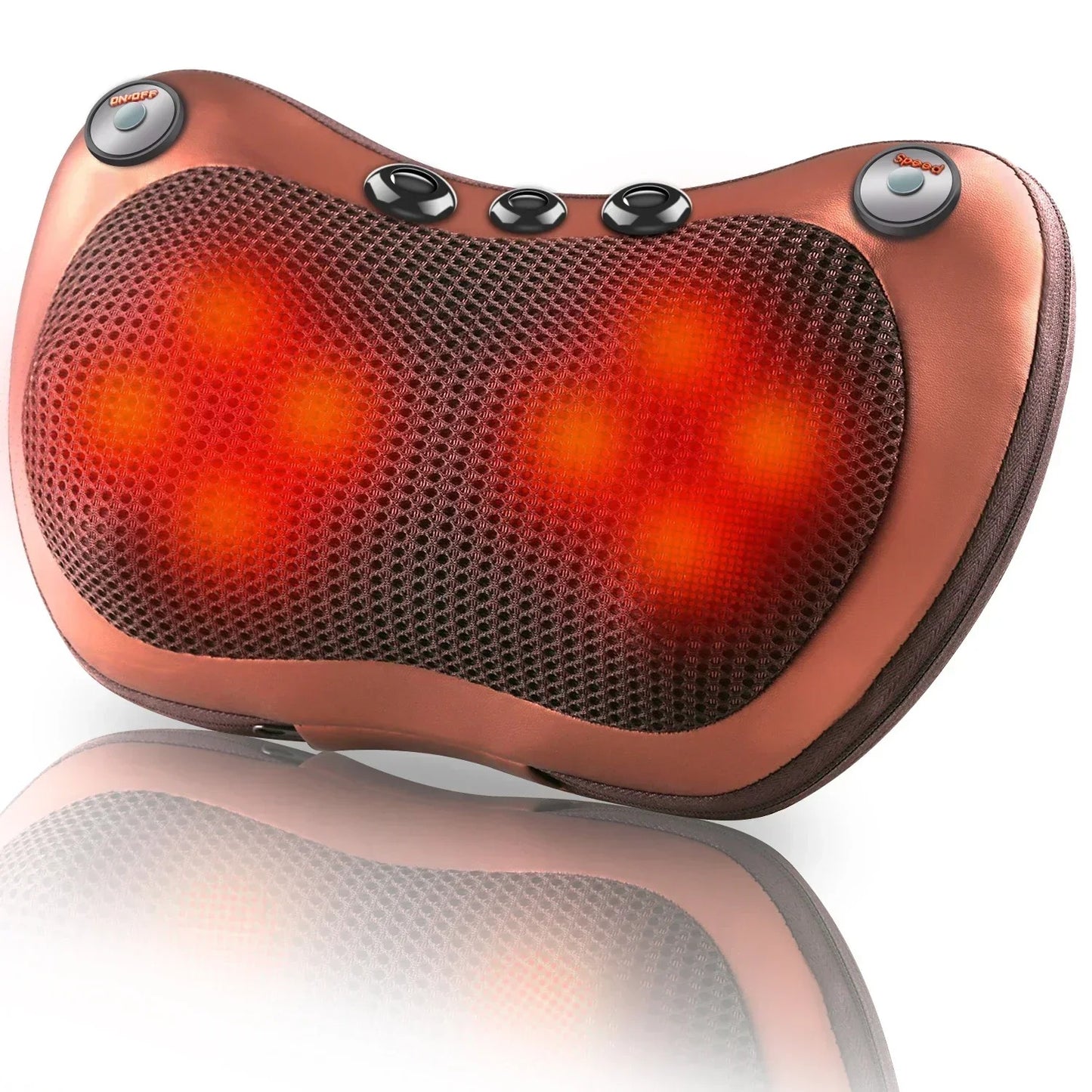 Shiatsu Massage Pillow – 3-Speed Electric Cushion with Heat Function